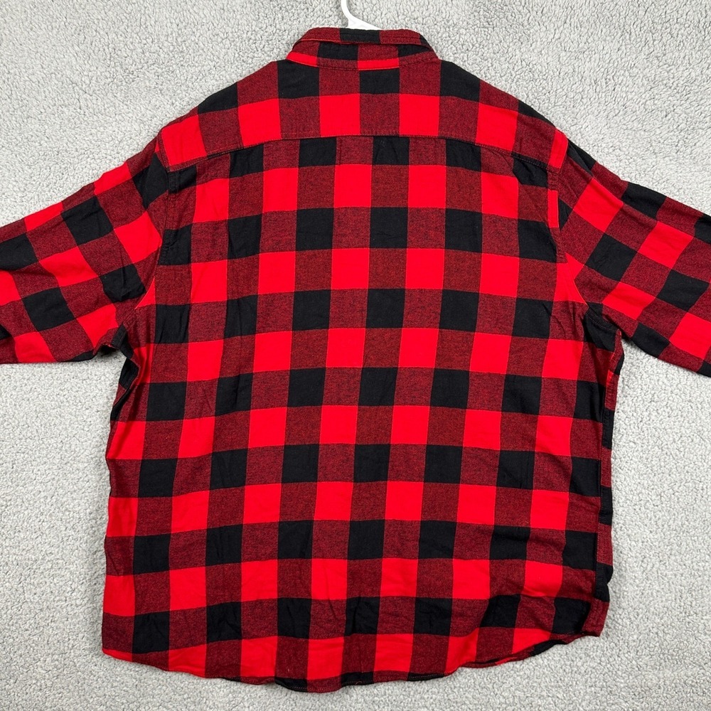 Sonoma Goods For Life Shirt Flannel Men 2xl Red Black Buffalo Check Standard New — image 3 of 8